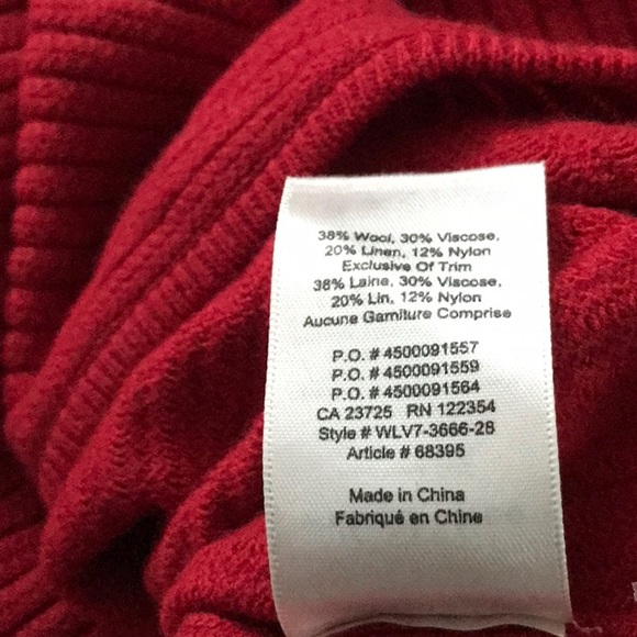 Aritzia Wilfred Free Lolan Sweater- Red- Size M - Picture 8 of 8